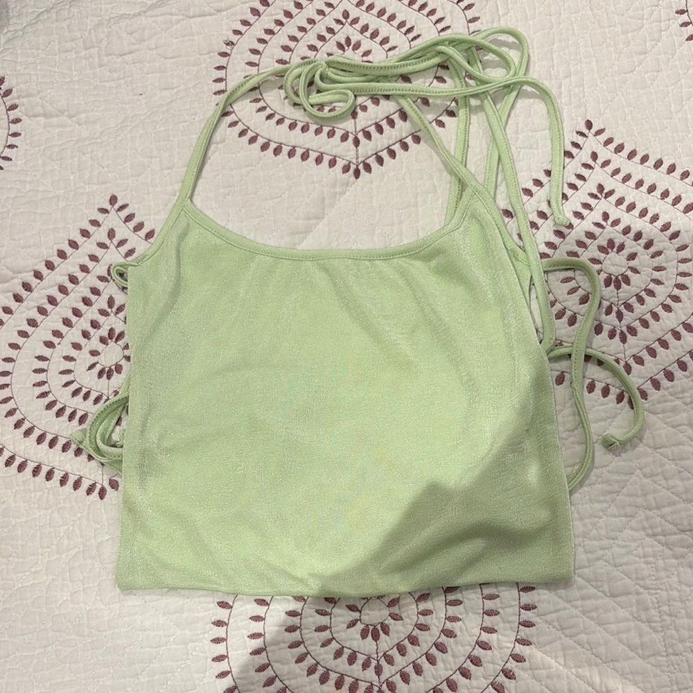Edikted Mint Green Women's Halter Top